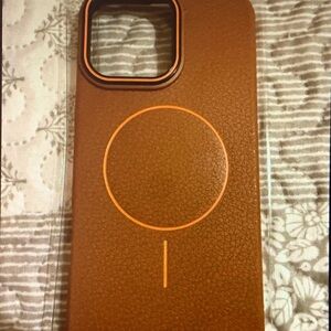 Elegant Tan Leather Phone Case